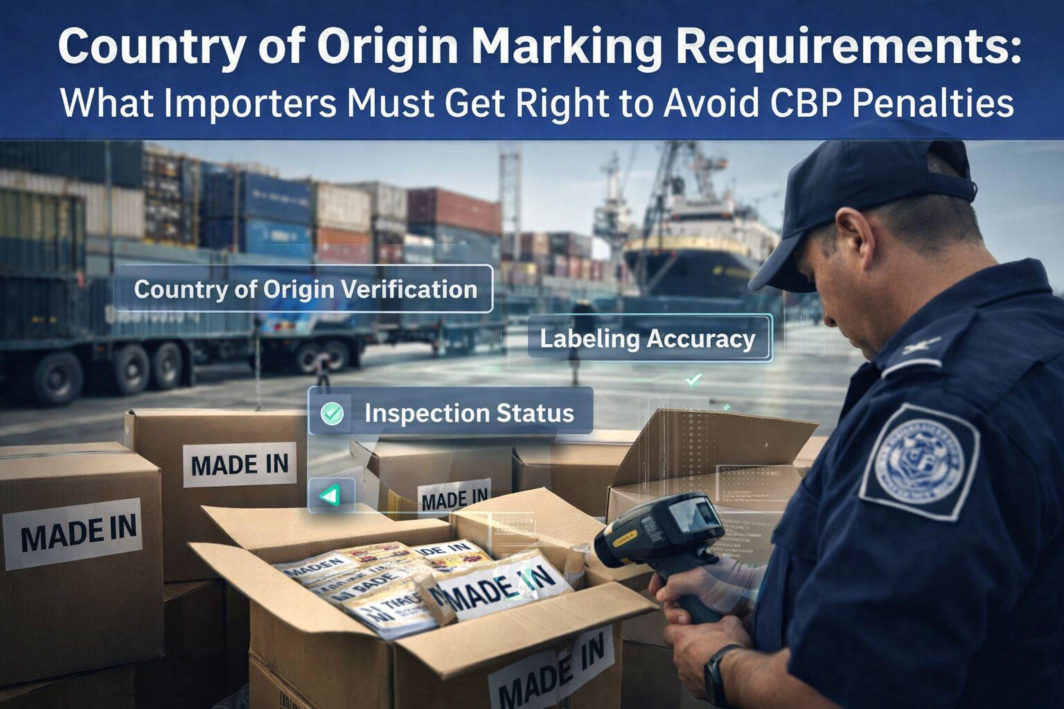 Country of Origin Marking Requirements: What Importers Must Get Right to Avoid CBP Penalties