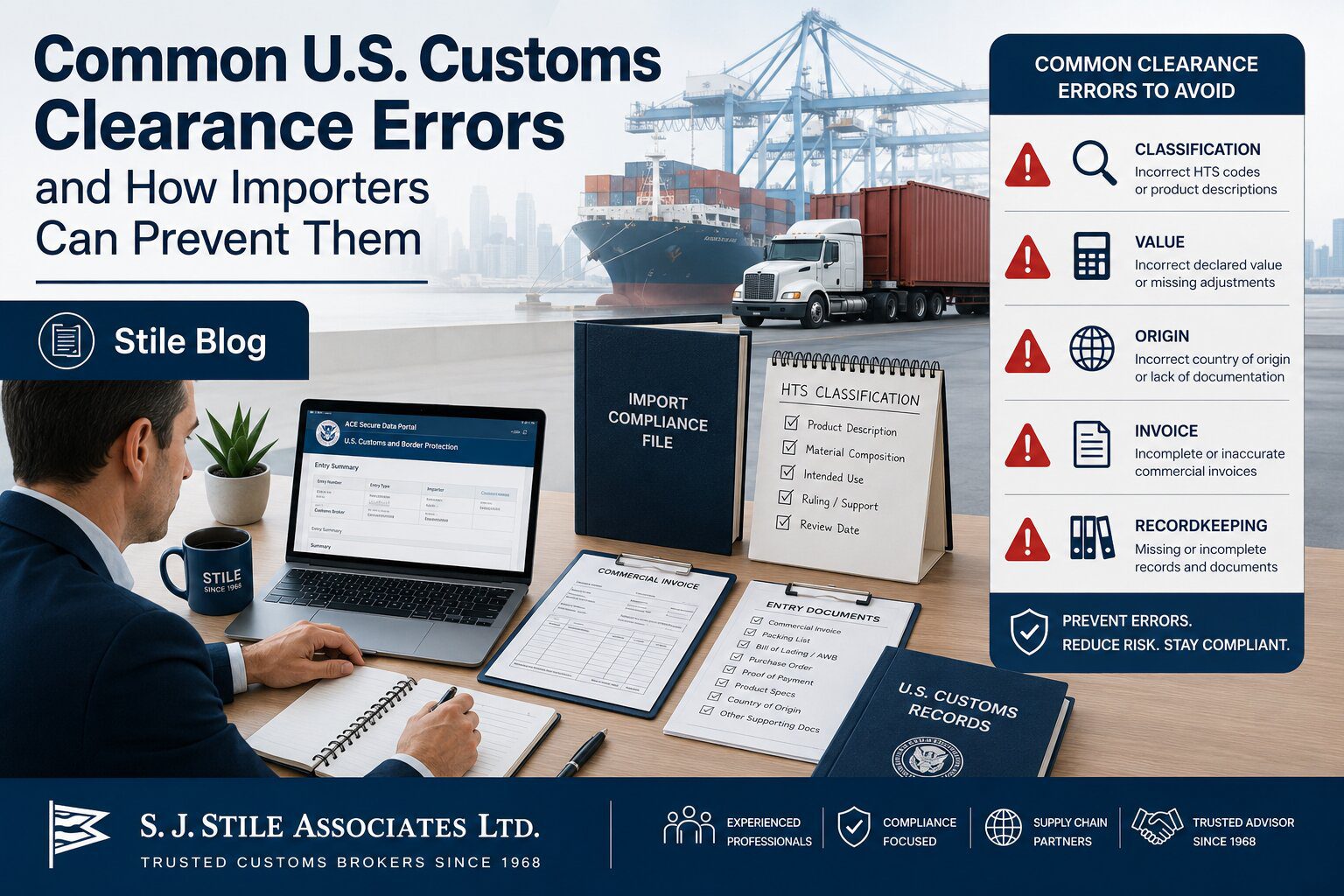 Common U.S. Customs Clearance Errors and How Importers Can Prevent Them