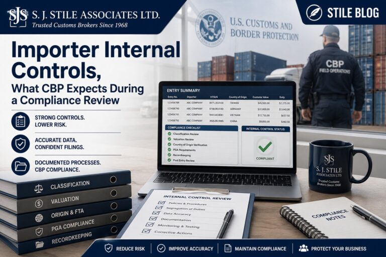 Importer Internal Controls, What CBP Expects During a Compliance Review