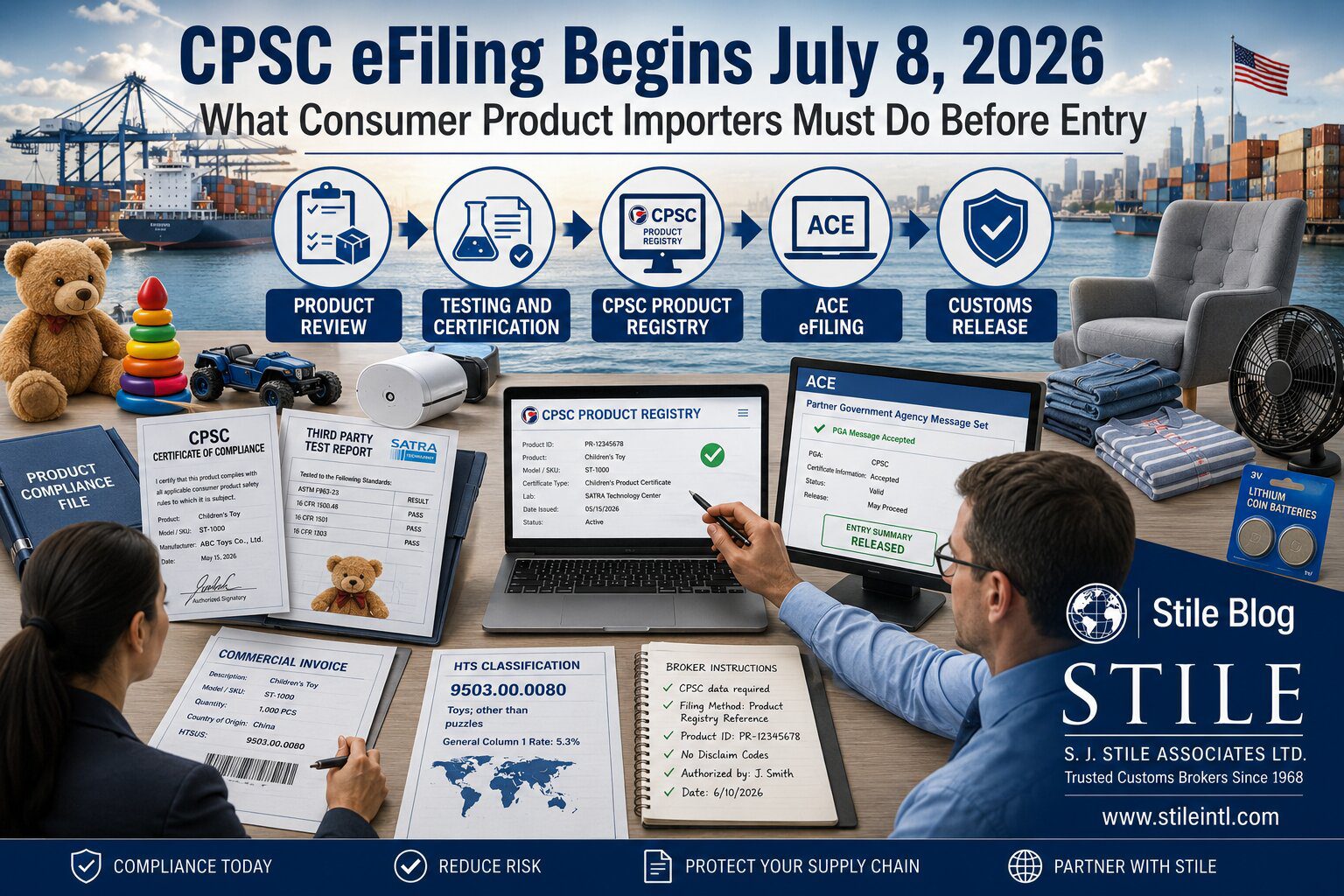 CPSC eFiling Begins July 8, 2026, What Consumer Product Importers Must Do Before Entry