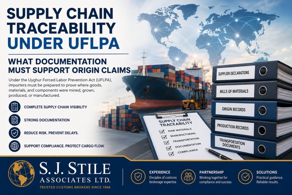 Supply Chain Traceability Under UFLPA, What Documentation Must Support Origin Claims