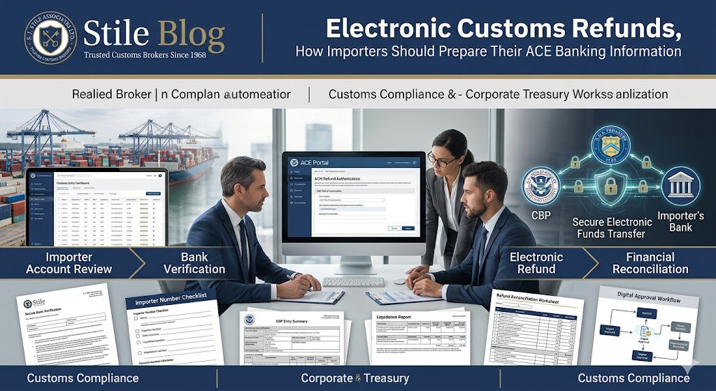 Electronic Customs Refunds, How Importers Should Prepare Their ACE Banking Information