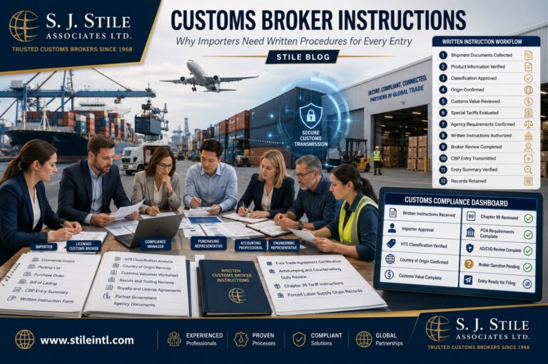 Customs Broker Instructions, Why Importers Need Written Procedures for Every Entry